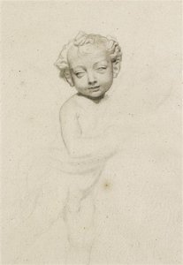 Drawing after the Winged Boy by Andrea del Verrocchio by Albert Anker